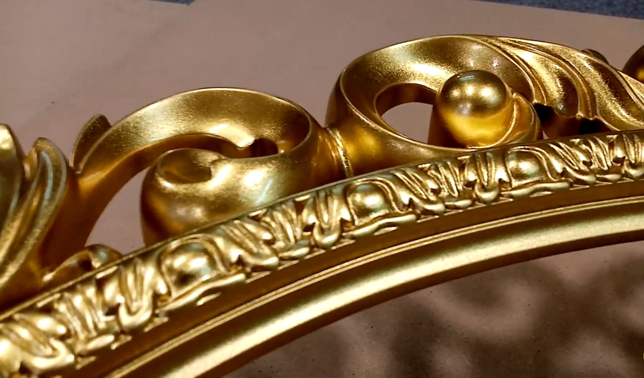 Gilding of interior details